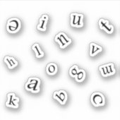 Sticker Lettres (Devant)