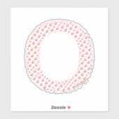 STICKER LETTRES COMPOSÉES DE CŒURS (Feuille)