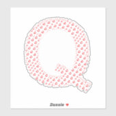 STICKER LETTRES COMPOSÉES DE CŒURS (Feuille)