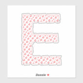 STICKER LETTRES COMPOSÉES DE CŒURS (Feuille)