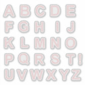 STICKER LETTRES COMPOSÉES DE CŒURS (Devant)
