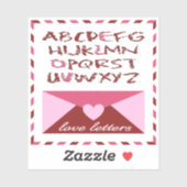 Sticker Lettres d'amour (Feuille)