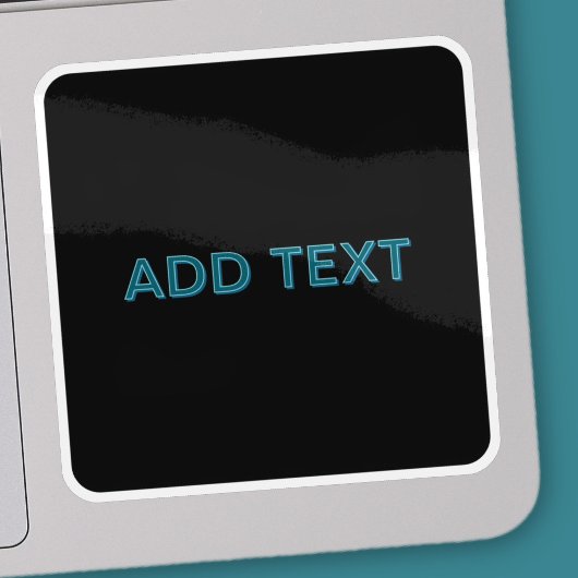 Sticker Lettres éditées modifiables avec ombre portée