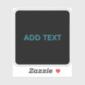 Sticker Lettres éditées modifiables avec ombre portée (Feuille)