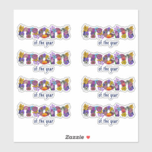 Sticker Lettres florales