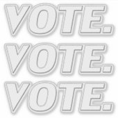 Sticker lettres transparentes noires - (Devant)
