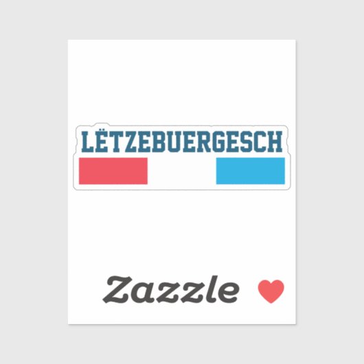 Sticker Lëtzebuergesch (Feuille)