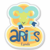 Sticker Lève le contour du bélier zodiaque (Devant)