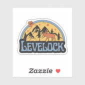 Sticker Levelock, Alaska (Feuille)