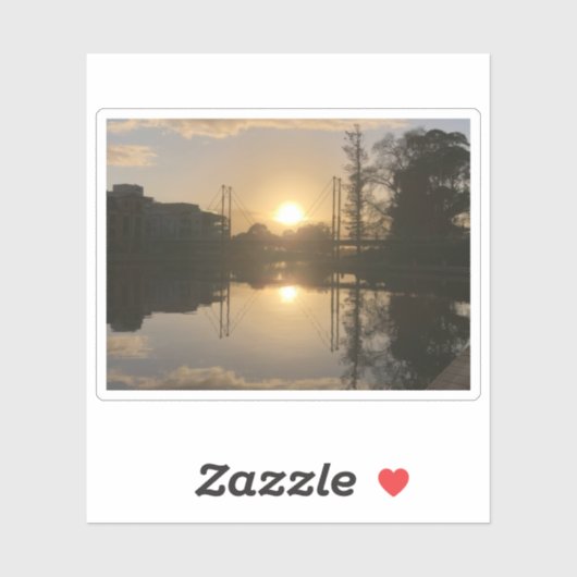 Sticker Lever de soleil matinal (Feuille)