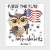 Sticker Levez le drapeau (Feuille)