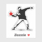 Sticker Levez-vous et faites une déclaration avec notre pr (Feuille)