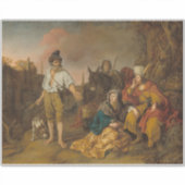 Sticker Lévite et sa concubine à Gibeah, Ancien Testament (Devant)