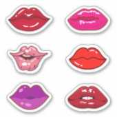 Sticker Lèvres brillantes (Devant)