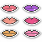 Sticker Lèvres brillantes (Devant)