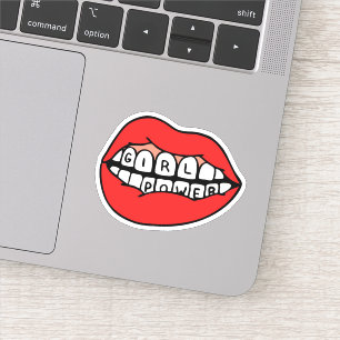Sticker Lèvres électriques pour filles