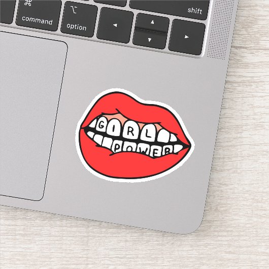 Sticker Lèvres électriques pour filles (Détail)