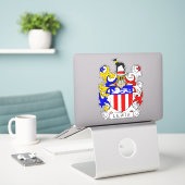 Sticker Lewis Family Crest (Ordinateur portable sur le bureau)