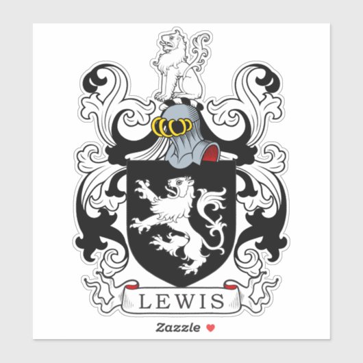 Sticker Lewis Family Crest (Feuille)