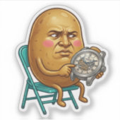 Sticker L'existence prend plus de temps que prévu Patate (Devant)