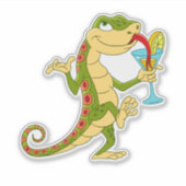 Sticker lézard cool (Devant)