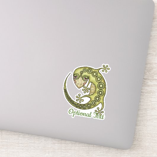 Sticker Lézard vert (Détail)