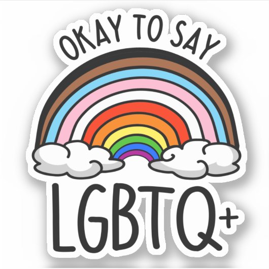 Sticker LGBTQ+ est acceptable (Devant)