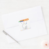 Sticker LGBTQ+, L'amour est Sticker d'amour, Fiert (Enveloppe)
