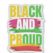 Sticker Lgbtq noir et fierté (Devant)