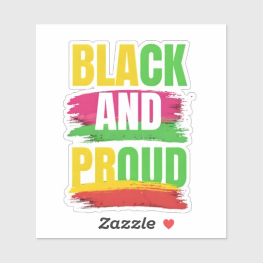 Sticker Lgbtq noir et fierté (Feuille)