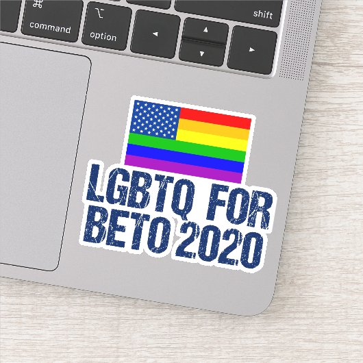 Sticker LGBTQ pour Beto 2020 (Détail)