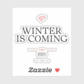 Sticker L'hiver approche (Feuille)