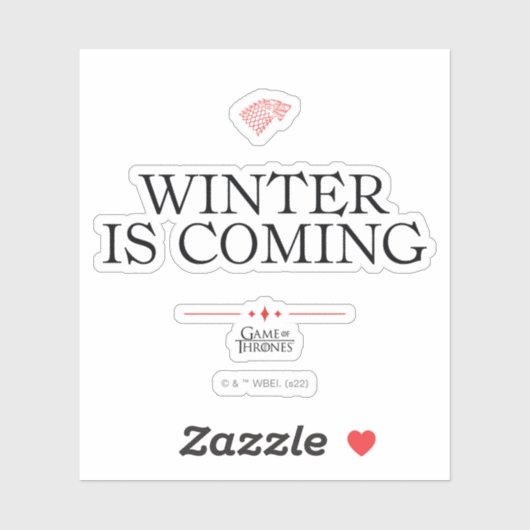 Sticker L'hiver approche (Feuille)