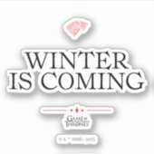 Sticker L'hiver approche (Devant)
