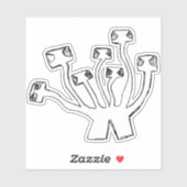 Sticker L'hydre de Declan (Feuille)