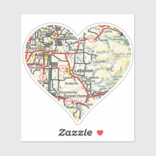 Sticker Liban OU Carte