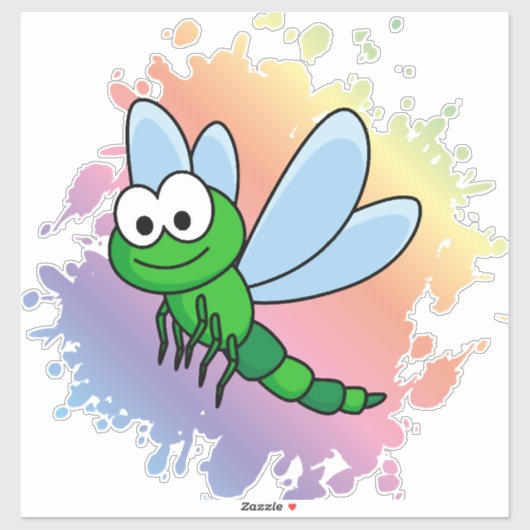 Sticker libellule (Feuille)