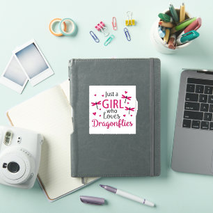 Sticker Libellule Juste Une Fille Qui Aime Les Libellules