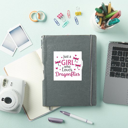 Sticker Libellule Juste Une Fille Qui Aime Les Libellules (Couverture iPad)