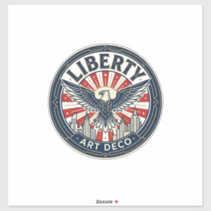 Sticker Liberté Aventure Patriotique Patriotique Pulp Book