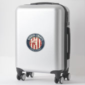 Sticker Liberté Cachée Patriotique Illusion Optique Patrio (Sur valise)
