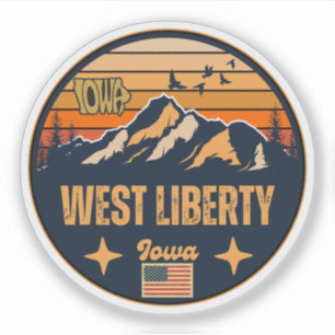 Sticker Liberté de l'Ouest, Iowa