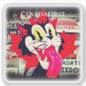 STICKER LIBERTÉ DU MANDAT CANADA D'ABORD (Devant)