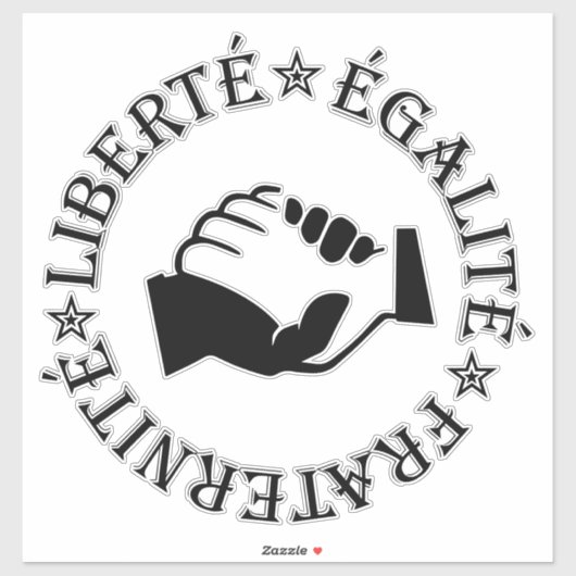 Sticker Liberté, égalité, fraternité (Feuille)