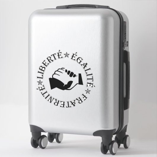 Sticker Liberté, égalité, fraternité (Sur valise)