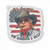 Sticker Liberté pour Trump américain du Golfe (Devant)