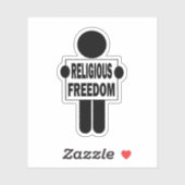 Sticker Liberté religieuse (Feuille)