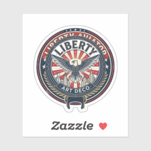 Sticker Liberty Aviator Patriotique Patriotique Aviation V