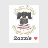 Sticker Liberty Bell - Proclamez Liberty (Feuille)