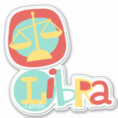 Sticker Libra the Scales Zodiac Contour (Devant)